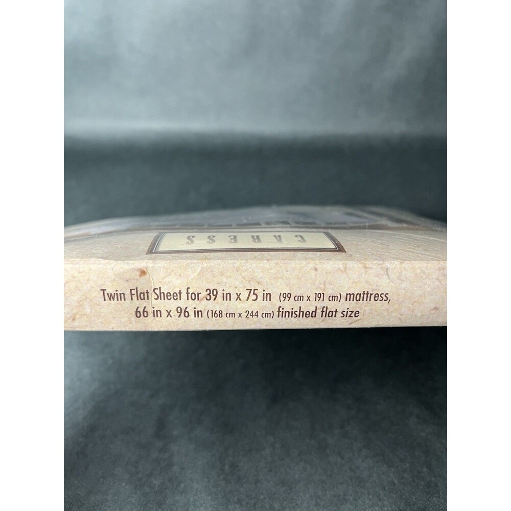 NOS Mervyn's Caress Twin Flat Sheet White No Iron Percale 180 Thread USA Made - Picture 4 of 4